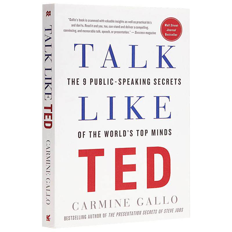 英文原版 像TED一样演讲 平装 Talk Like TED: The 9 Public-Speak