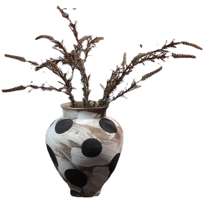 陶瓷花瓶波点小口径大肚子样板间