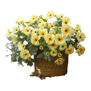 蝴蝶洋牡丹花仿真花假花毛茛家居装饰品卧室客厅餐桌拍照插花花艺