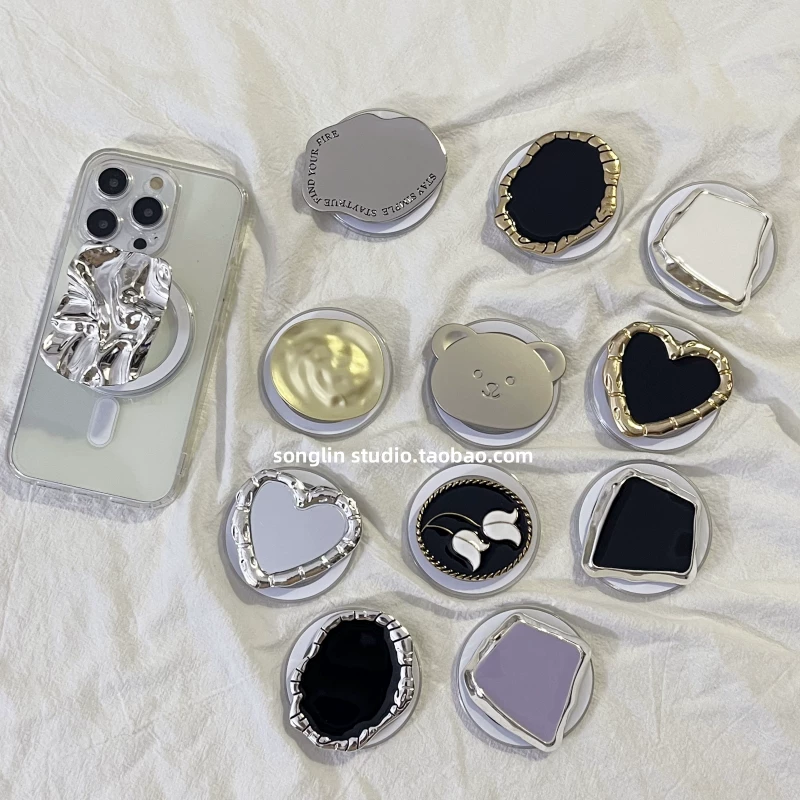 Phone case, adjustable air bag, tubing, mirror effect, high-quality style, with little bears