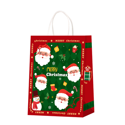 圣诞节日红色苹果手提袋支持定制