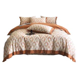 轻奢高级感全棉磨毛四件套纯棉加厚被套床单床笠2025新款床上用品