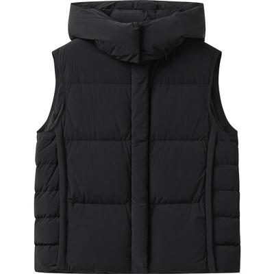 播商场同款连帽立领龟背蓬松24冬新款羽绒马甲背心女BDR4MD3543