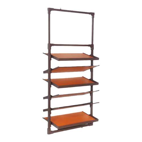 衣柜旋转鞋架360度衣帽间多层收纳多功能五金件翻转超薄衣橱鞋架