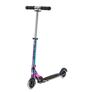 micro迈古儿童滑板车可折叠两轮滑滑车男女成人脚踏滑板车发光轮