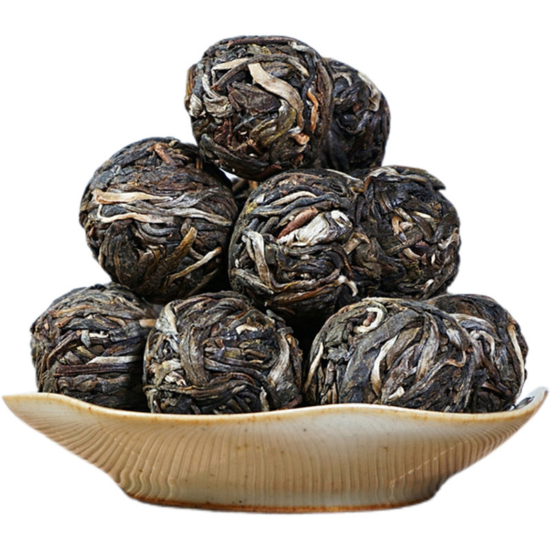 布朗山普洱茶生茶龙珠纯料迷你小普洱