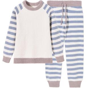 euv 宝宝半边绒睡衣儿童法兰绒男女童春秋冬款中小童珊瑚绒家居服