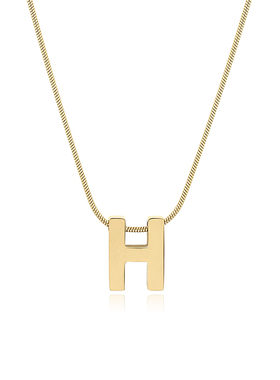 钛钢字母项链女INS冷淡风金属