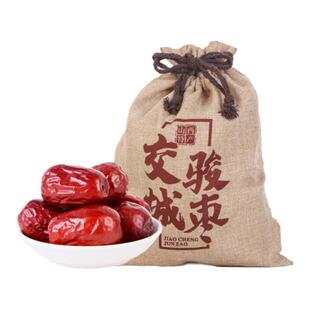 皇后园交城骏枣528g布袋装山西特产吕梁骏枣可夹核桃仁干枣子大枣