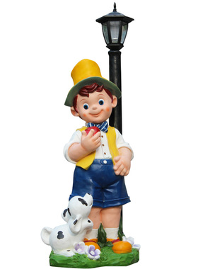 户外卡通人物玻璃钢儿童雕塑公园林景观装饰广场学校小品娃娃摆件