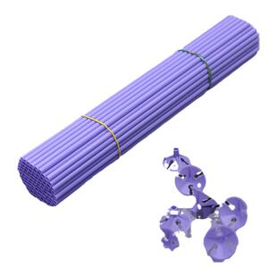 马卡龙气球托杆 加厚加硬棒32cm户外汽球手持拖花店用品塑料配件