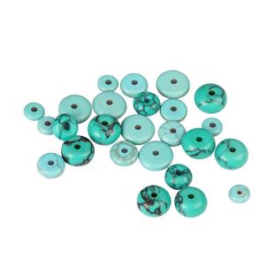 绿松石隔片散珠子diy手串隔珠配珠文玩配饰星月菩提串珠配件材料