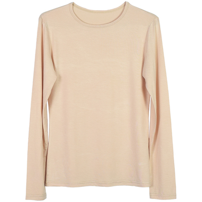 小圆领打底衫薄款莫代尔百搭长袖