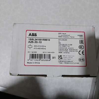 全新ABBA263010交流接触器型号1SBL241001R8610