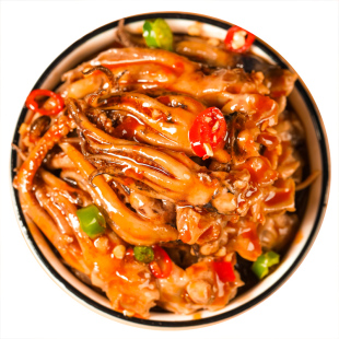 溜溜嘛鲜鱿鱼须麻辣即食熟食大罐装捞汁小海鲜香辣章鱼足网红零食