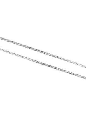 最长46.5厘米项链素链纯银可调节