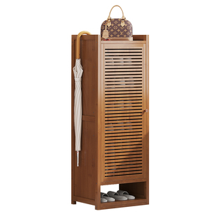 家用门口窄小型鞋架单带门楼道入户鞋柜新款2026爆款置物收纳多层