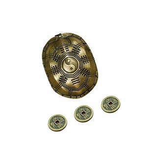 乌龟壳文创三才手把件富甲天下文玩国风摆件解压六爻摇卦龟甲摆件