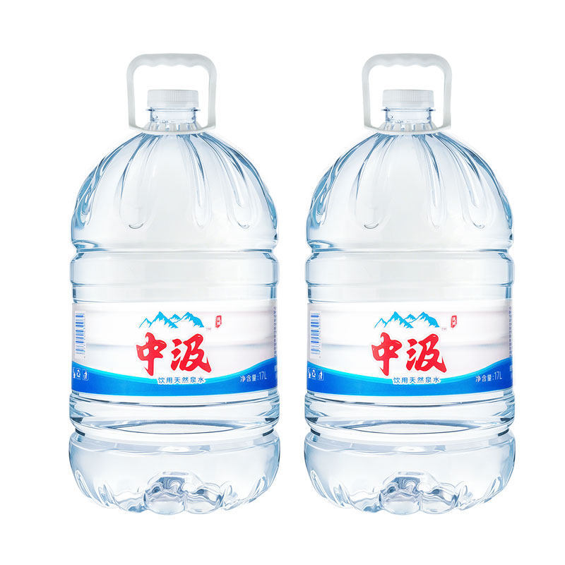 中汲桶装水19L*2桶送货上楼家庭大瓶泡茶天然饮用泉水非20l矿泉水