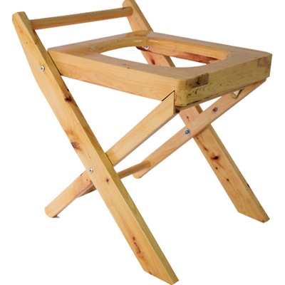 全实木折叠老年人坐便椅