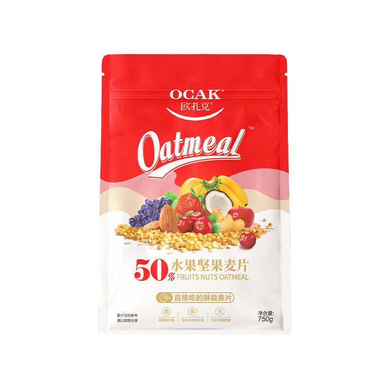 欧扎克水果坚果燕麦片750g*3袋
