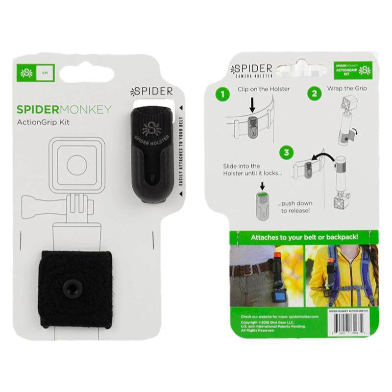 狼蛛运动相机自拍杆背包夹胸带固定配件 适用于GoPro12/11/10 灵眸osmo pocket3固定支架