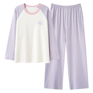 古今睡衣女生纯棉秋冬女大童全棉2026新款青少年女学生家居服套装