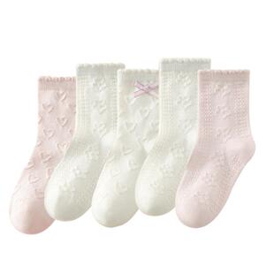 儿童袜子女童春秋薄款纯棉中筒袜秋冬季棉袜宝宝童袜女孩女宝秋袜