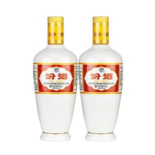 汾酒山西杏花村53度出口白瓷500ml*2瓶光瓶清香型白酒