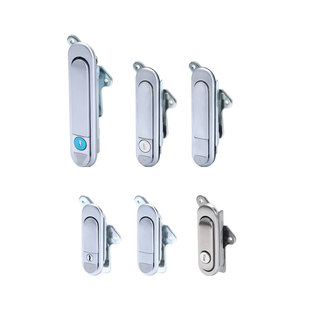 海坦AB403配电箱柜门锁AB302机械箱不锈钢锁AB303弹跳把手平面锁