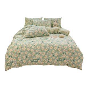 纯棉全棉被套单件冬季加厚单人被罩150x200x230磨毛被单被褥子套