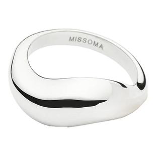 Savi x Missoma水波纹穹顶戒指轻奢高级感小众设计情侣戒指女