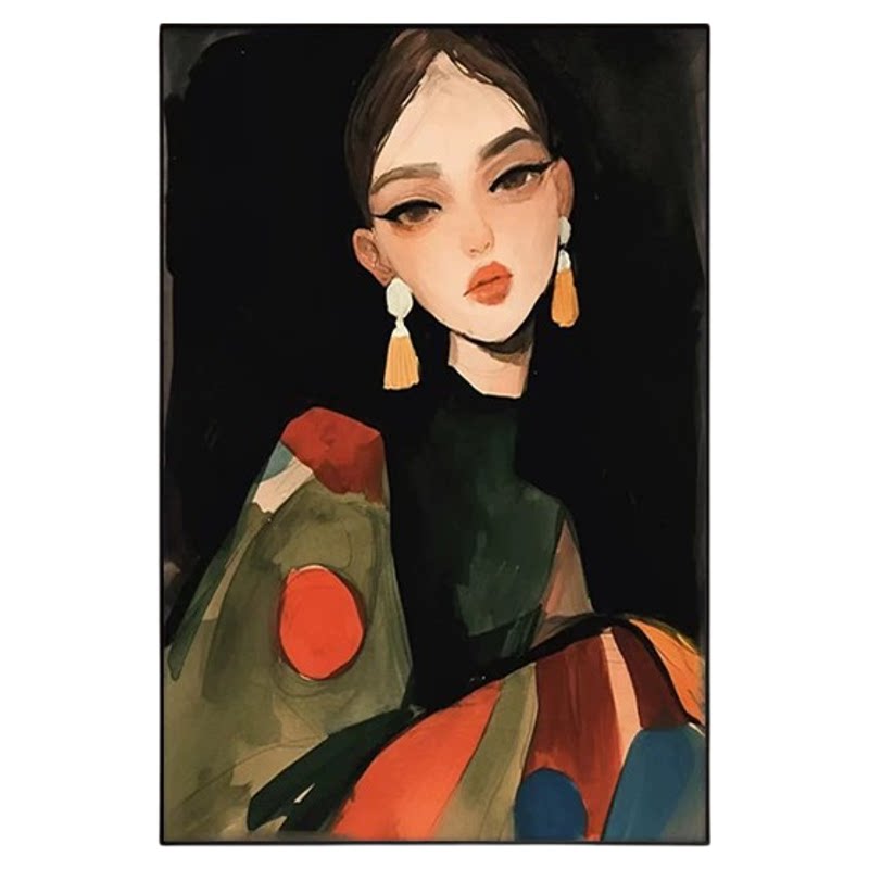 现代轻奢抽象人物装饰画