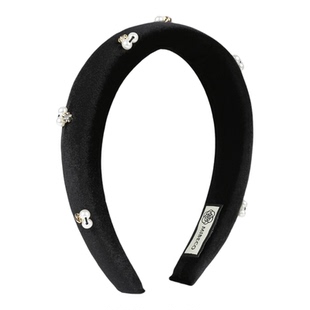 Becomi小香风高颅顶精致发箍黑色丝绒头饰女春夏新款2026发带海绵