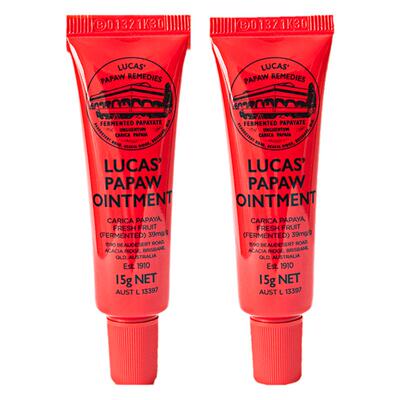 澳洲LUCAS木瓜膏润唇膏15g*2