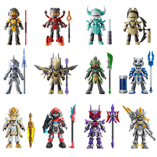 布鲁可积木人英雄无限机甲吕布马超经典版可动手办模型三国战斗服