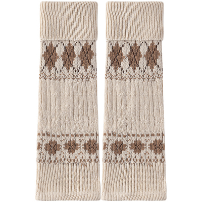 费尔岛羊毛堆堆袜套秋冬加厚