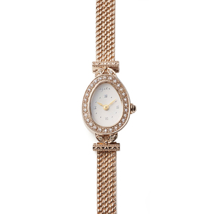 agete/阿卡朵手表女日本代购圣诞新款限量钻石珍珠金属表带女手表