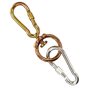 保险扣旋转栓牛卡扣自动扣栓羊安全扣栓狗360度大号万向带锁扣子