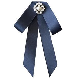 领结女衬衫职业银行领花配套头花简约衬衣蝴蝶结配饰别针工作发网