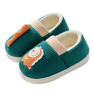 儿童棉拖鞋包跟男童2025新款秋冬季女童室内家居防滑小孩棉鞋男孩