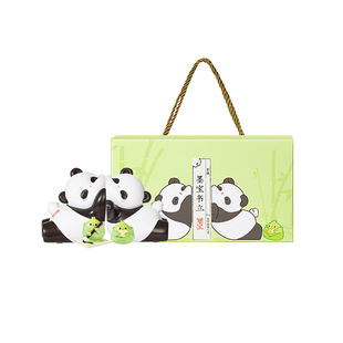 三尺鲤国潮文具墨宝熊猫书立创意摆件国潮博物馆文创办公桌面固定书本收纳神器简易式书立书架学生高颜值礼物