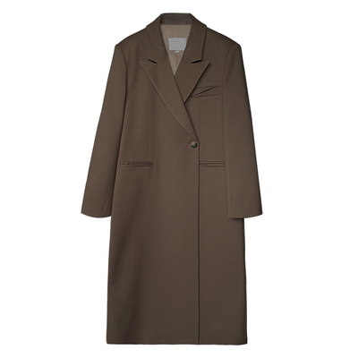 娇女王长款正肩老钱风大衣现货