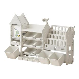 儿童玩具收纳架家用多层置物架宝宝绘本书架三合一分类整理储物柜