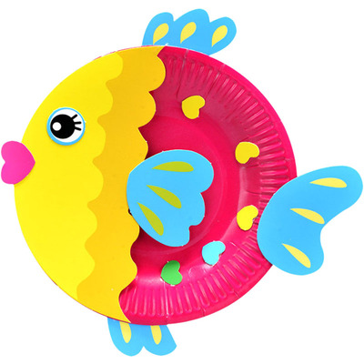 纸盘画半成品幼儿园手工材料包