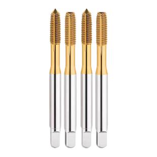 【带油槽】含钴镀钛进口挤压丝锥平头尖头M2M3M4M5M6M8M10M14X1.5