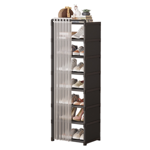 简易鞋架子门口防尘经济型小窄家用好看收纳神器宿舍鞋柜新款2025