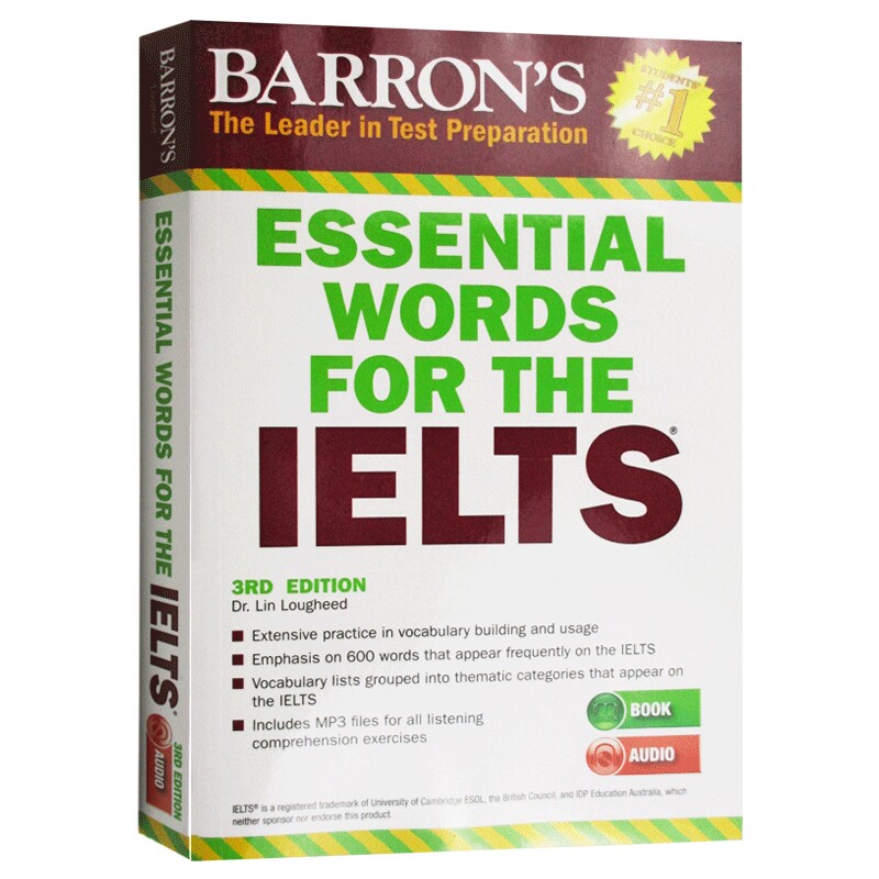 巴朗雅思基础词汇 英文原版 Essential Words for the IELTS 英语考试辅导书 英文版 进口原版书籍教材
