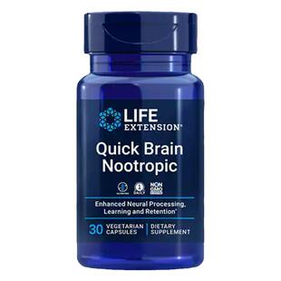 Quick Brain Nootropic大脑营养快速记忆美国原装Life Extension
