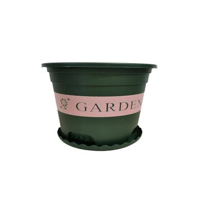 加厚加仑盆绿色黑色黄色绿植花卉田园桌面适用塑料花盆1号5号